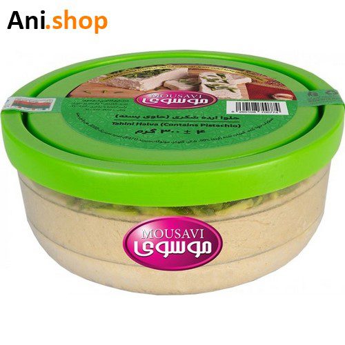 حلوا ارده شکری موسوی حاوی پسته 300 گرم
