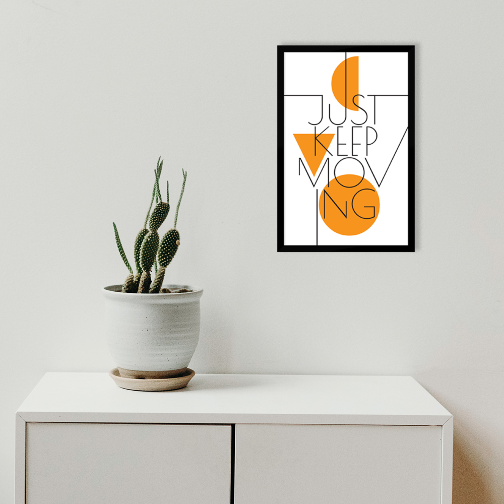 تابلو مدل انگیزشی Just keep moving