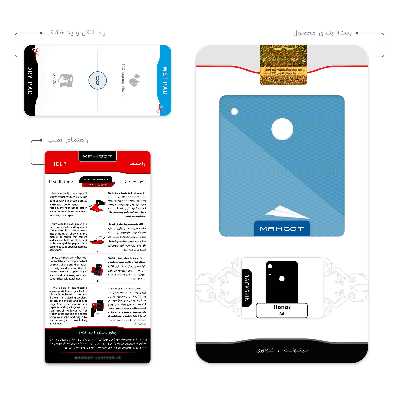 برچسب پوششی ماهوت مدل Minimal Paper Airplane مناسب برای گوشی موبایل آنر 8A