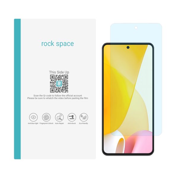 گلس شیائومی 12 Lite مدل نانو هیدروژل آنتی بلو برند راک اسپیس کد S