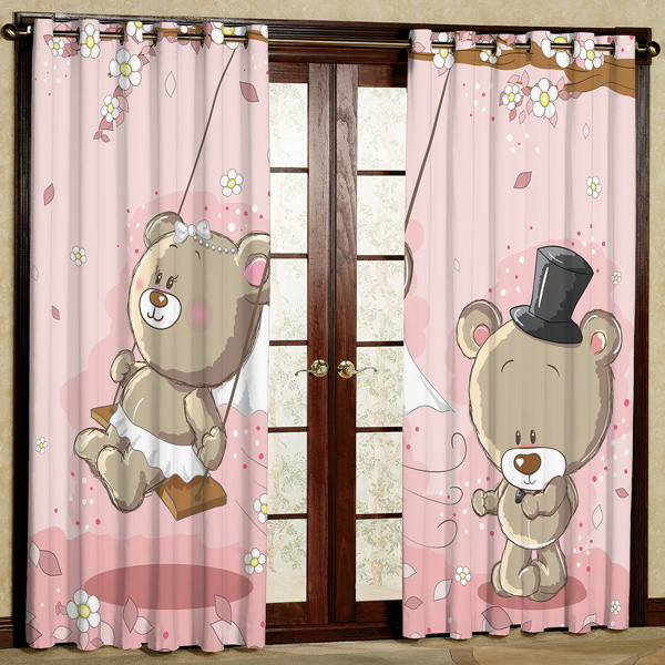 پرده مخمل پانچی کد 6527 سایز 280x140 سانتی متر