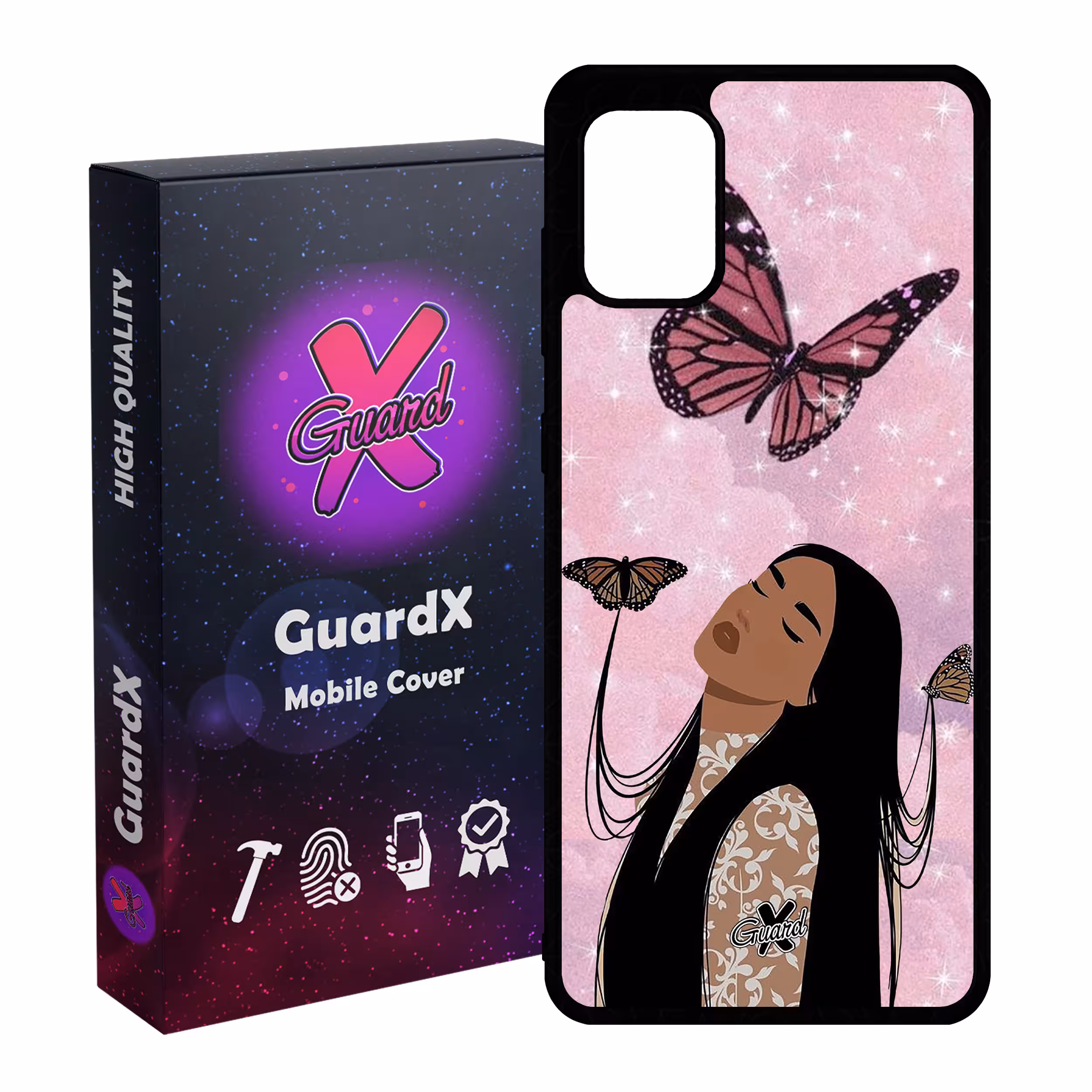 کاور گارد ایکس طرح Girl مدل Glass10297 مناسب برای گوشی موبایل سامسونگ Galaxy A31