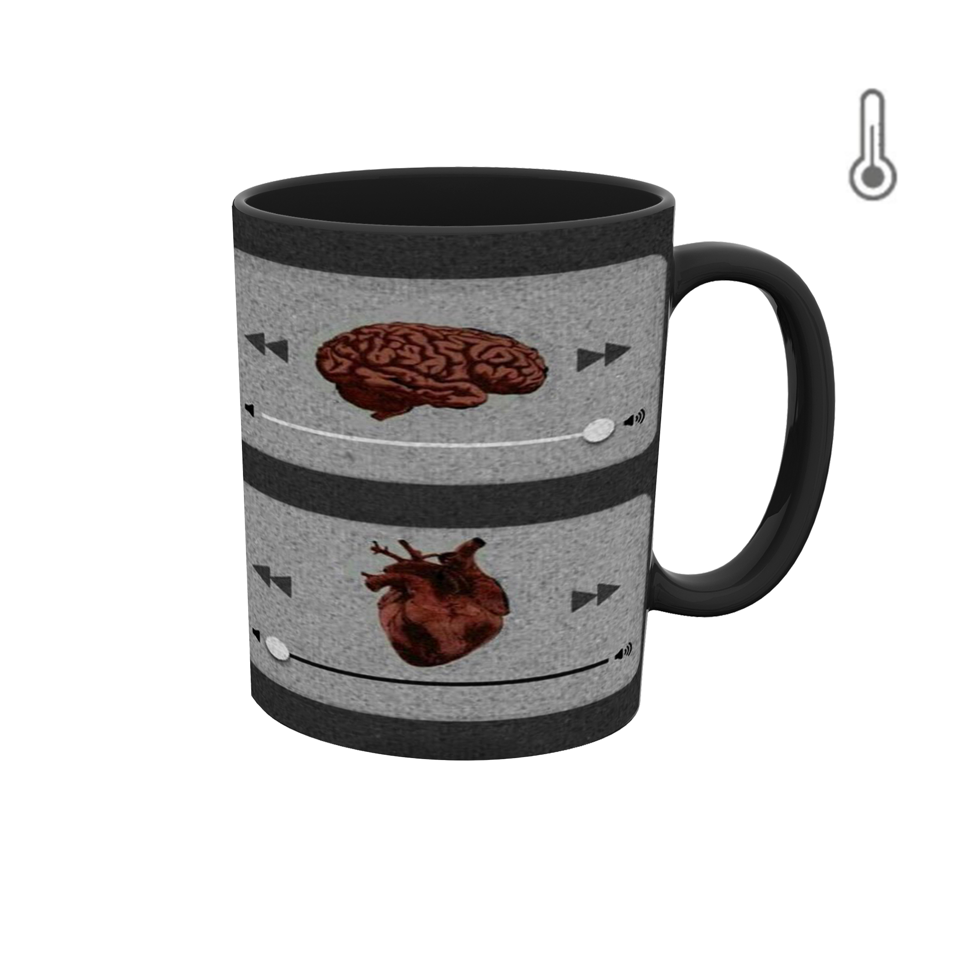 ماگ حرارتی طرح والپیپر موزیک