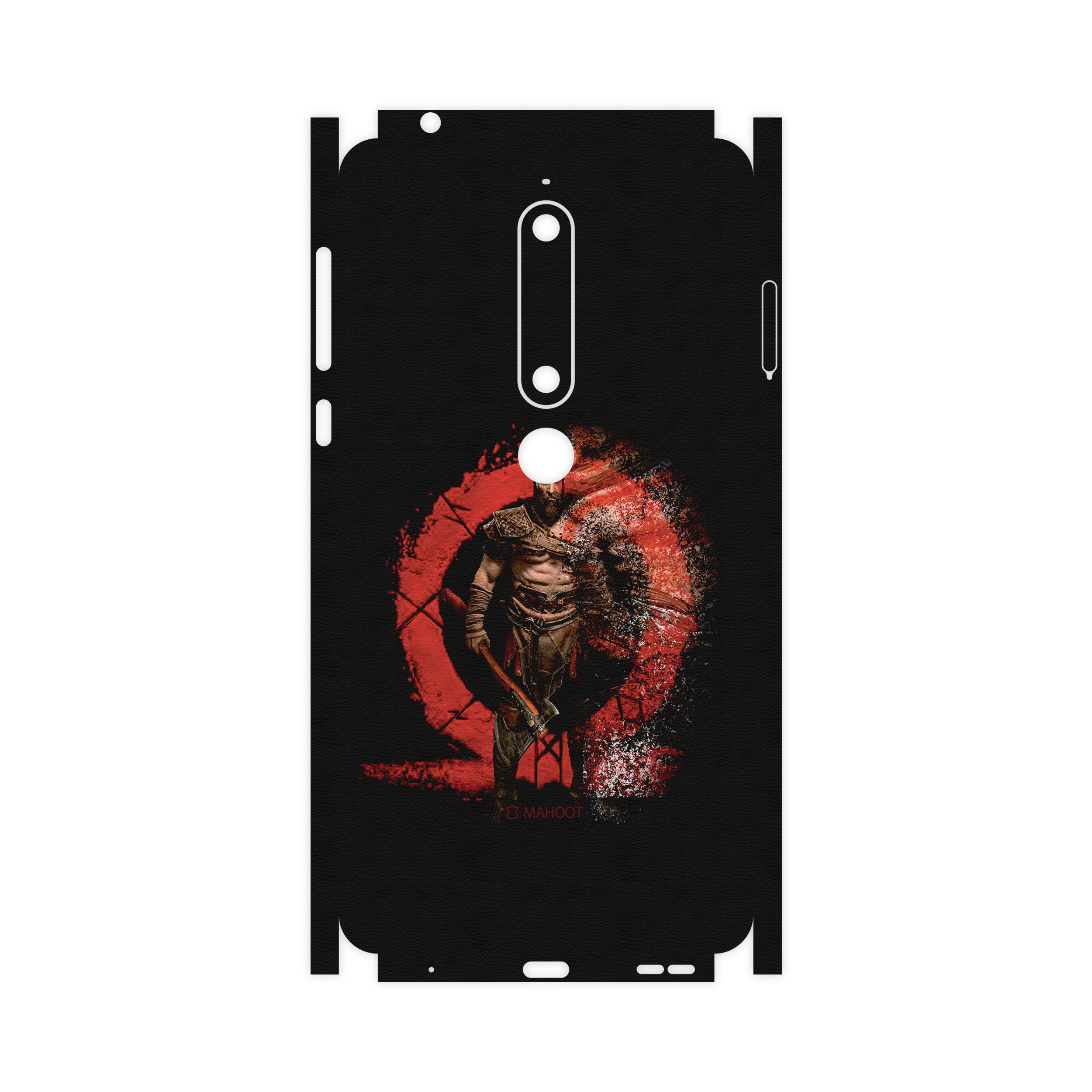 برچسب پوششی ماهوت مدل GOD-OF-WAR-Game-FullSkin مناسب برای گوشی موبایل نوکیا 6.1