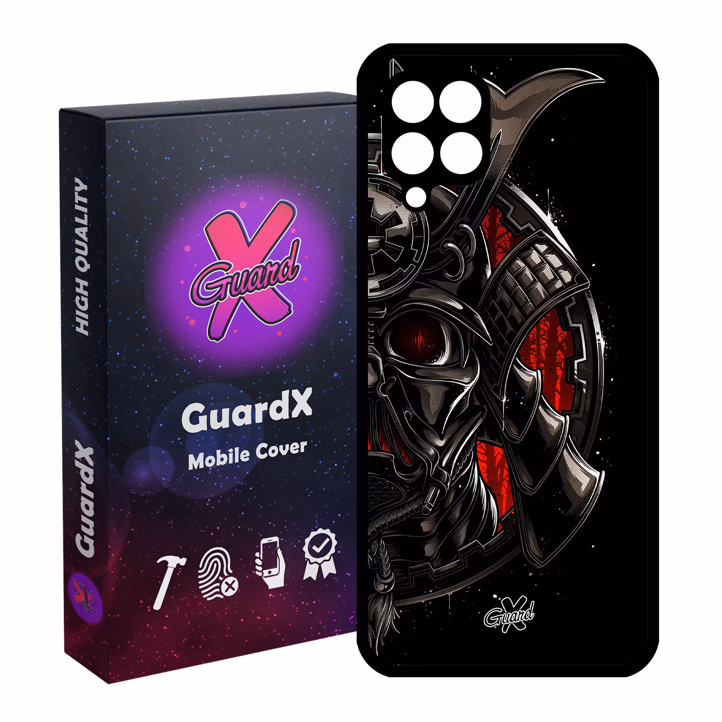 کاور گارد ایکس طرح Samurai مدل Glass10119 مناسب برای گوشی موبایل سامسونگ Galaxy A12