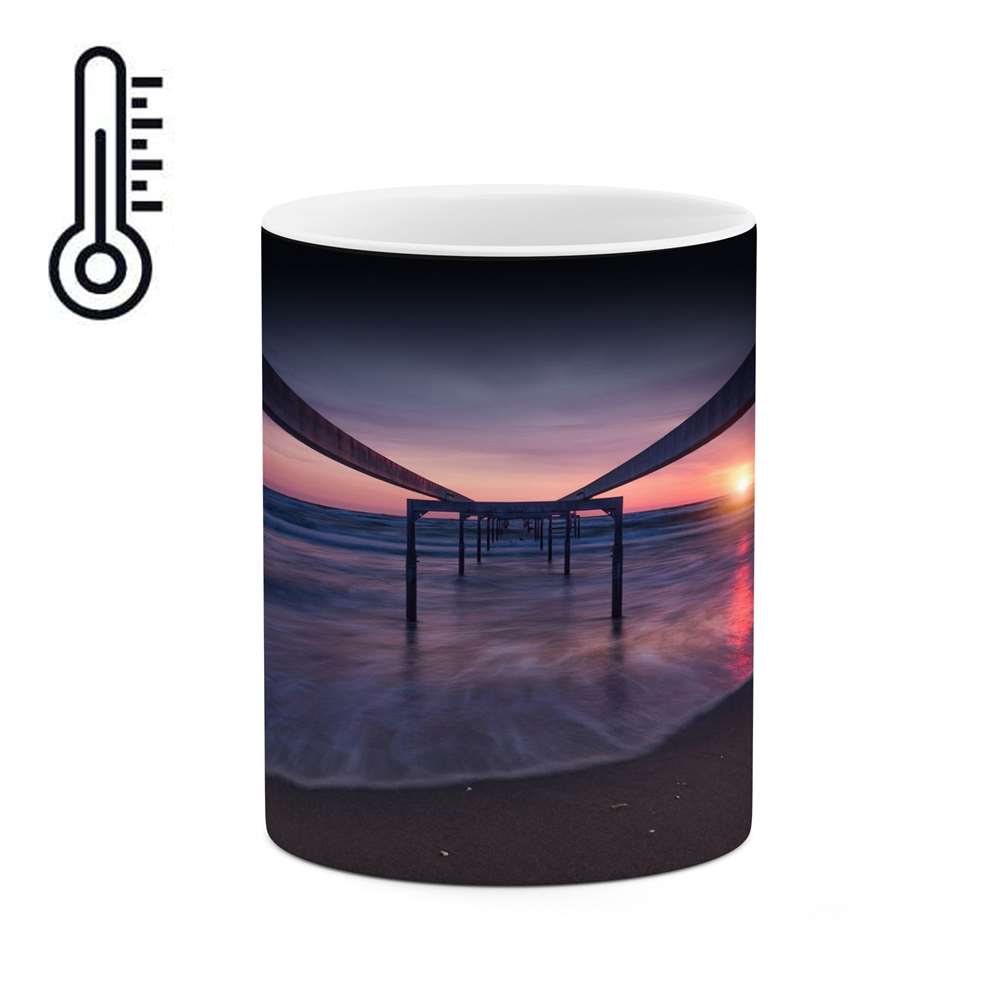 ماگ حرارتی کاکتی طرح غروب مدل mgh16636