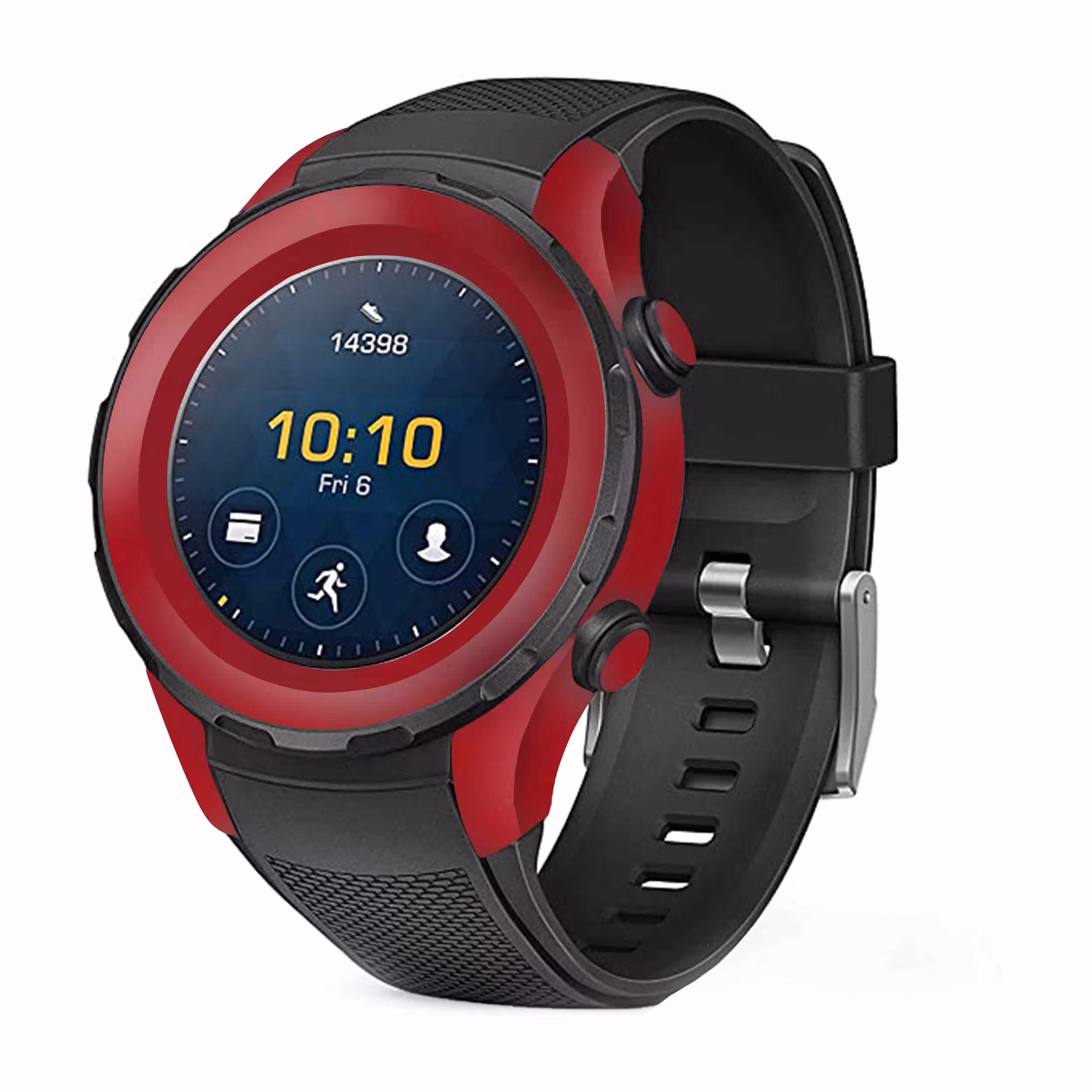 برچسب ماهوت طرح Matte-Warm-Red مناسب برای ساعت هوشمند هوآوی Watch 2