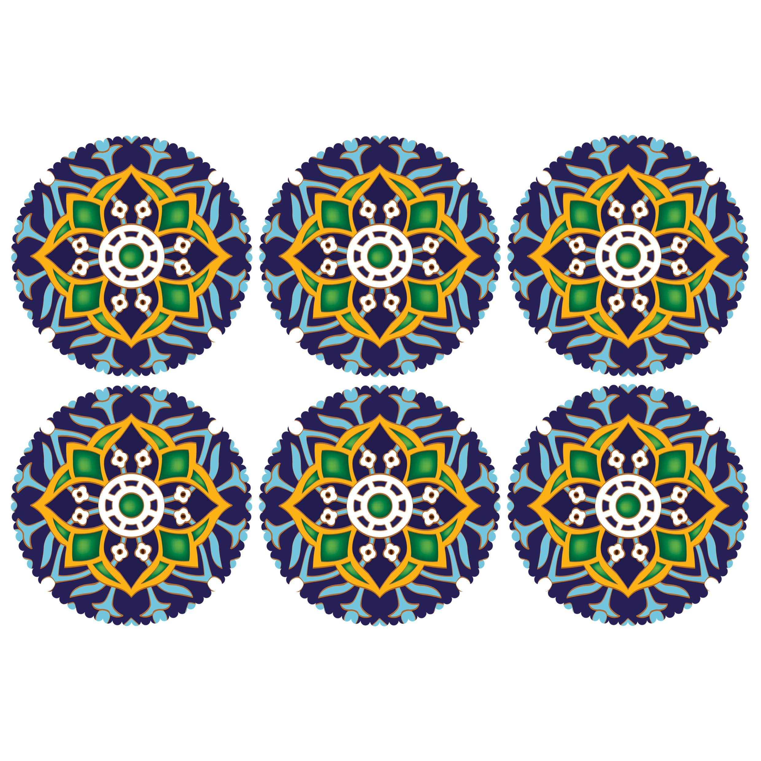 زیر لیوانی مدل C2-42405 بسته 6 عددی