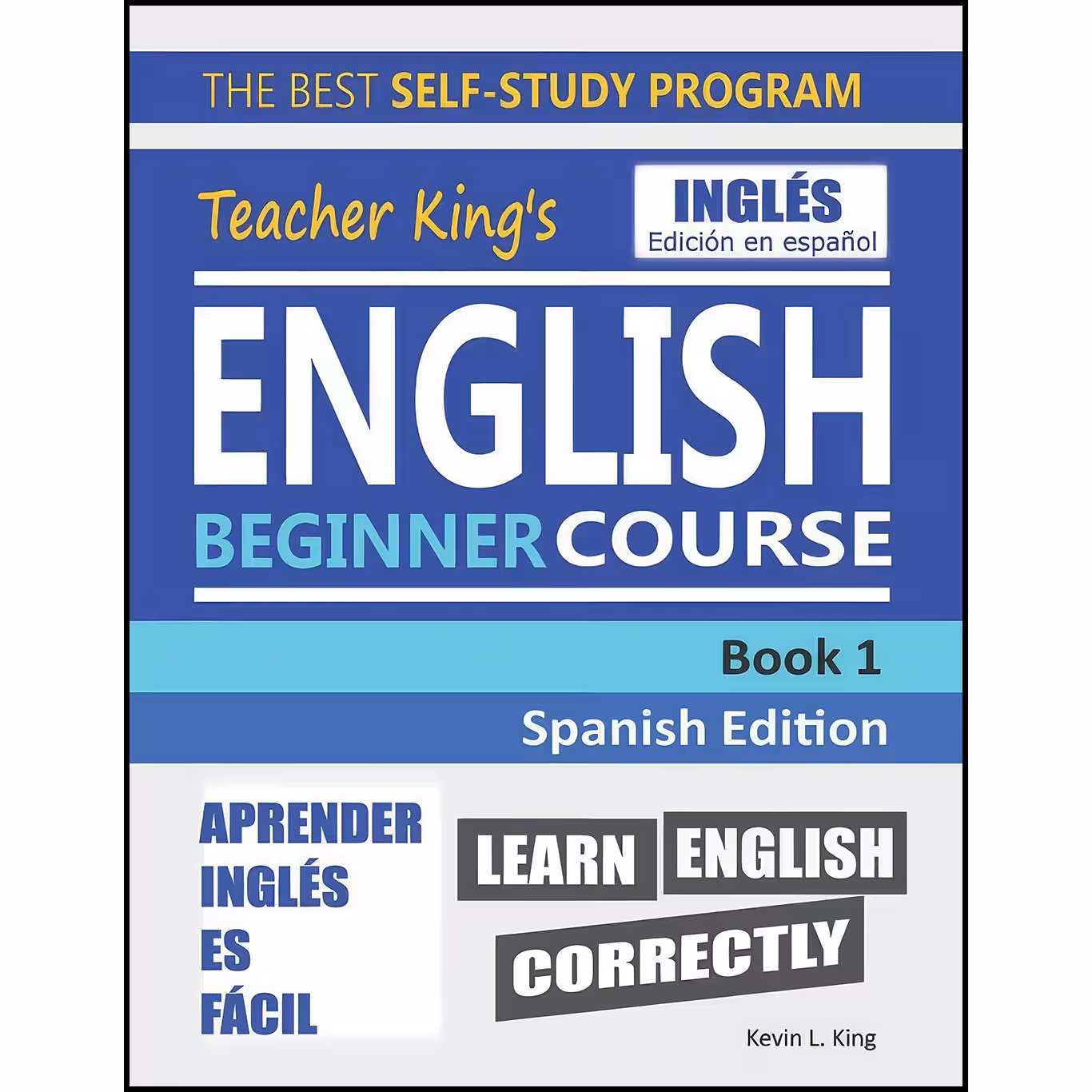 کتاب زبان اصلی Teacher Kings English Beginner Course Book   Spanish Edition 