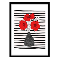 قیمت و خرید تابلو دکوراتیو مدل نقاشی مدرن گلدان کد 0774