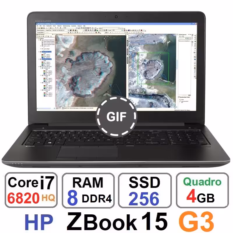 لپ تاپ اچ پی HP ZBook 15 G3 core i7 6820HQ رم 8 گیگ