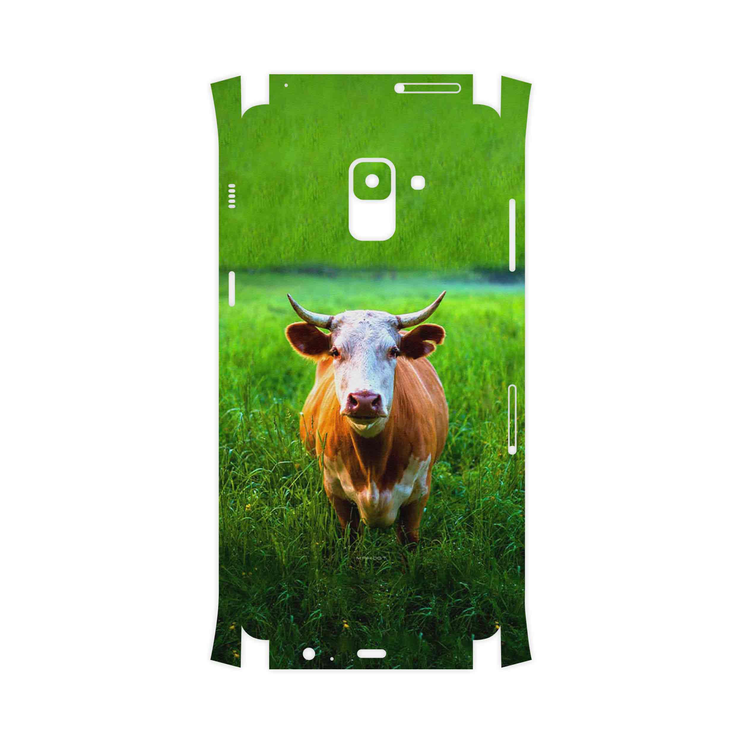 برچسب پوششی ماهوت مدل Cow-FullSkin مناسب برای گوشی موبایل سامسونگ Galaxy A8 Plus 2018