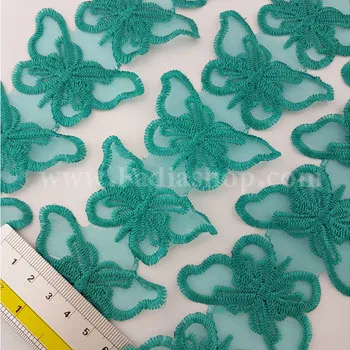 یراق حریر پروانه 6.5 سبز آبی