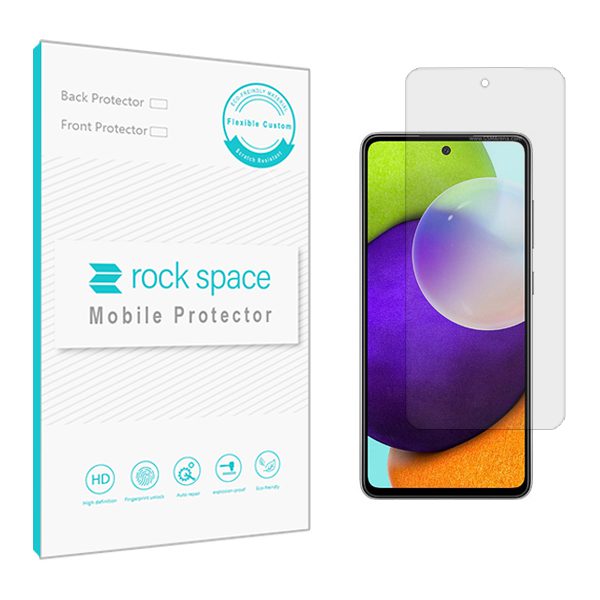 گلس سامسونگ A52 مدل نانو هیدروژل شفاف برند راک اسپیس کد S