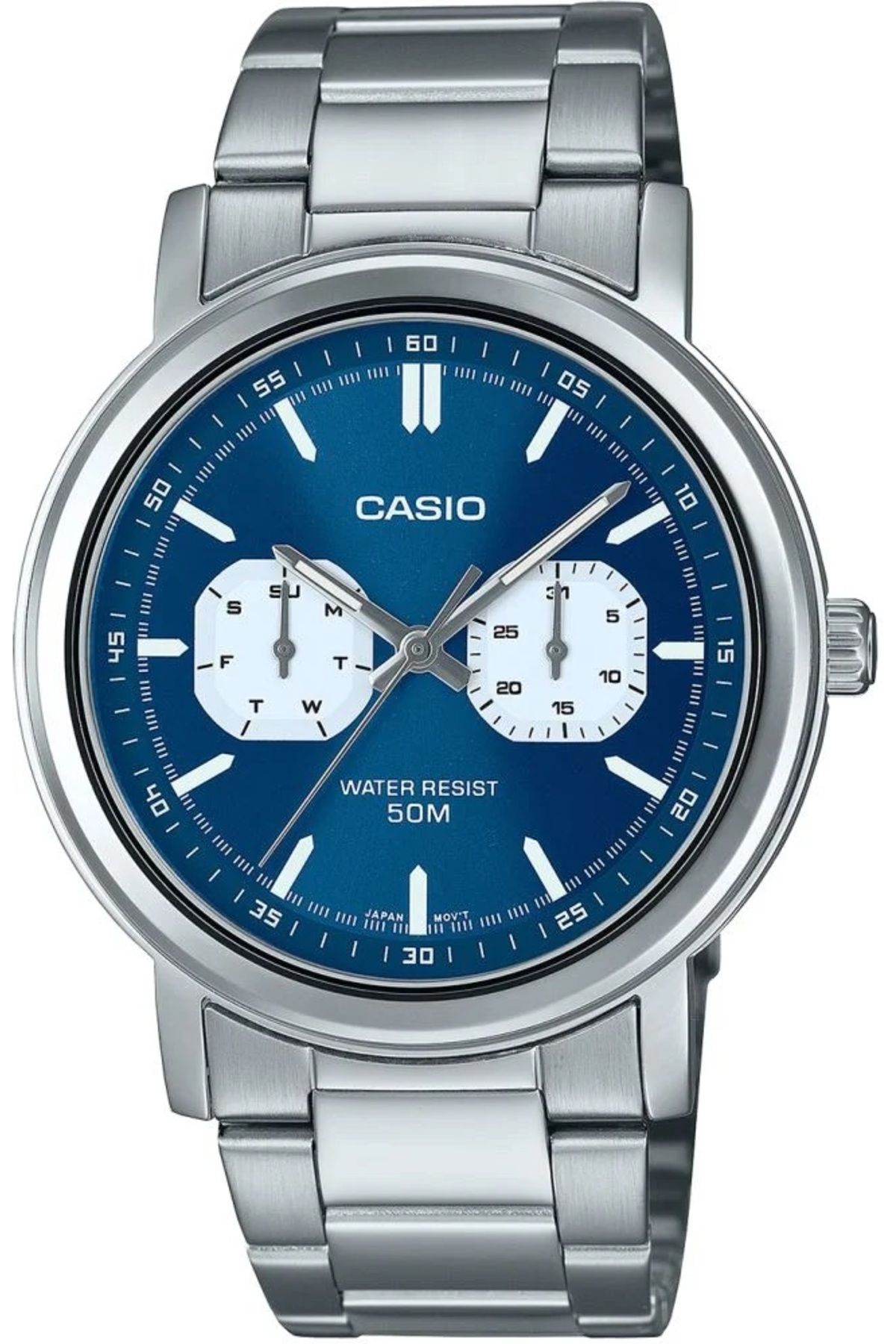 ساعت سفید مردانه مچی MTP اورجینال Casio