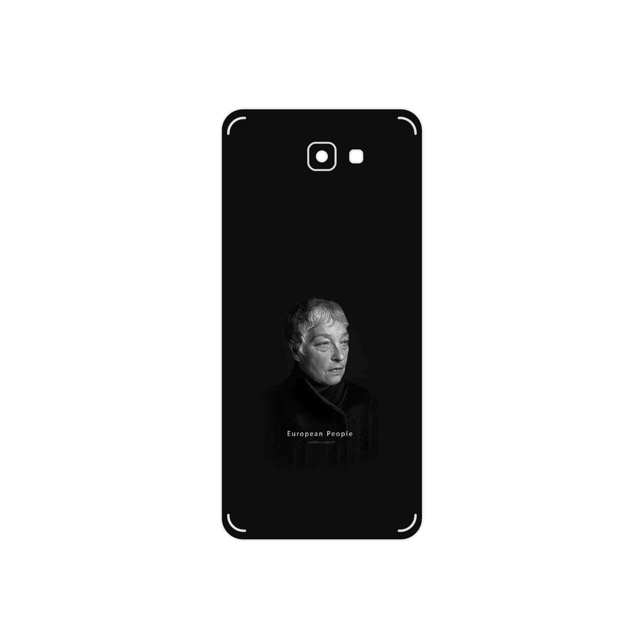 برچسب پوششی ماهوت مدل Portrait of a European Woman مناسب برای گوشی موبایل سامسونگ Galaxy J7 Prime 2