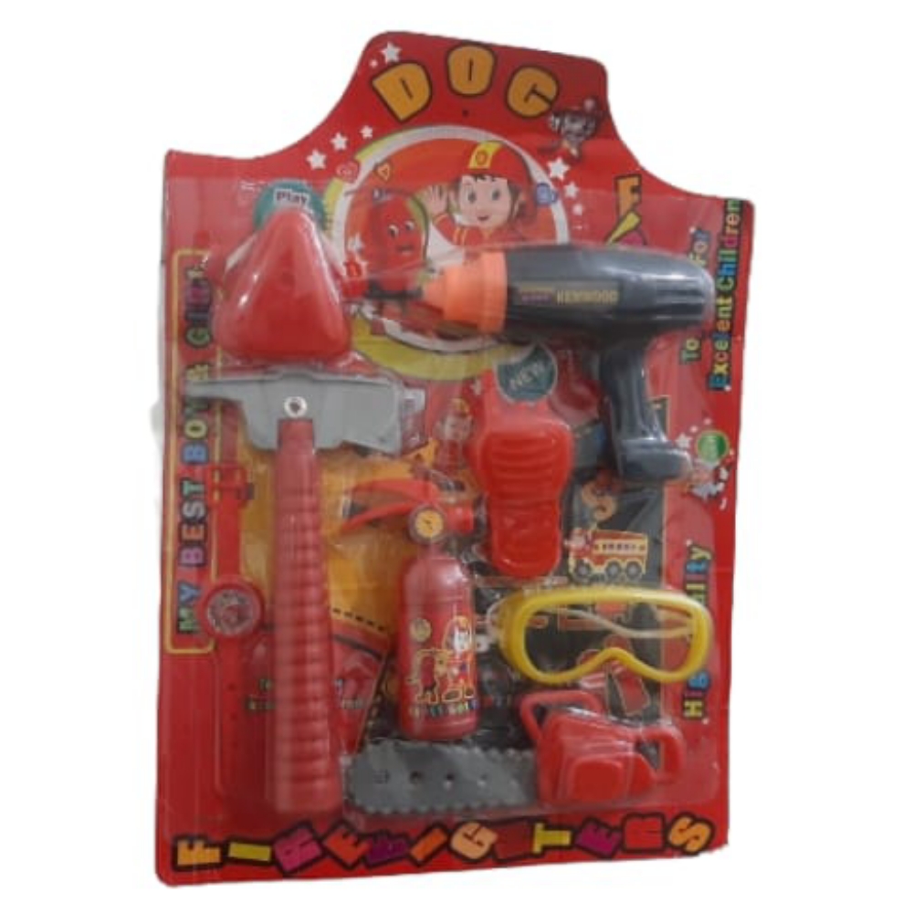 ست اسباب بازی لوازم آتش نشانی مدل Ck223 بسته 8 عددی