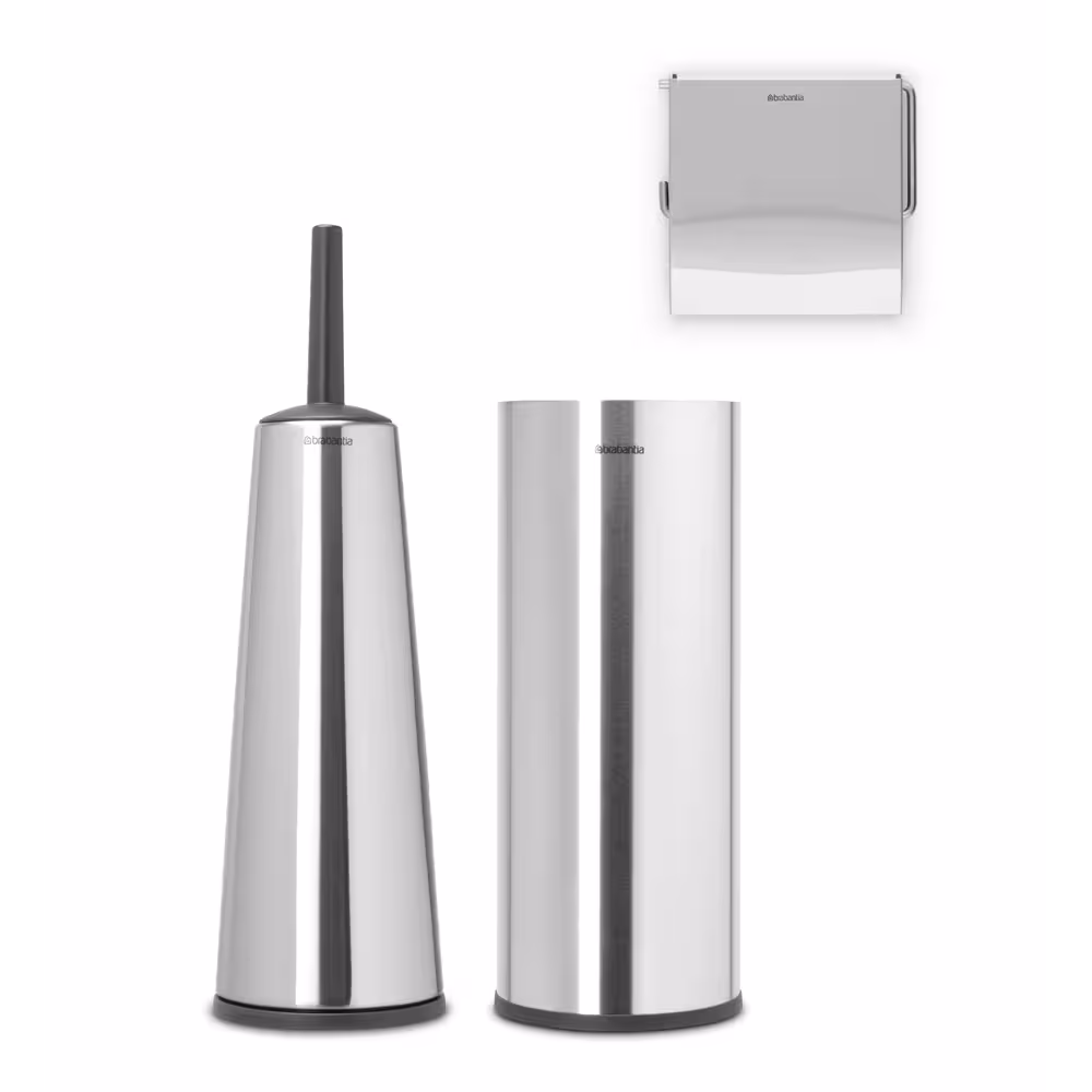 ست توالت شوی و  جای دستمال برابانتیا (brabantia) بسته 3 عددی