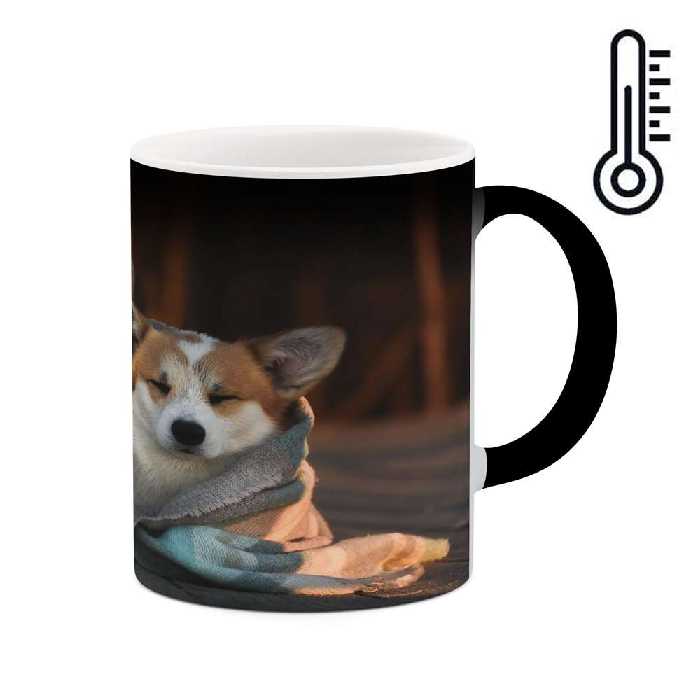 ماگ حرارتی کاکتی طرح سگ مدل mgh17292