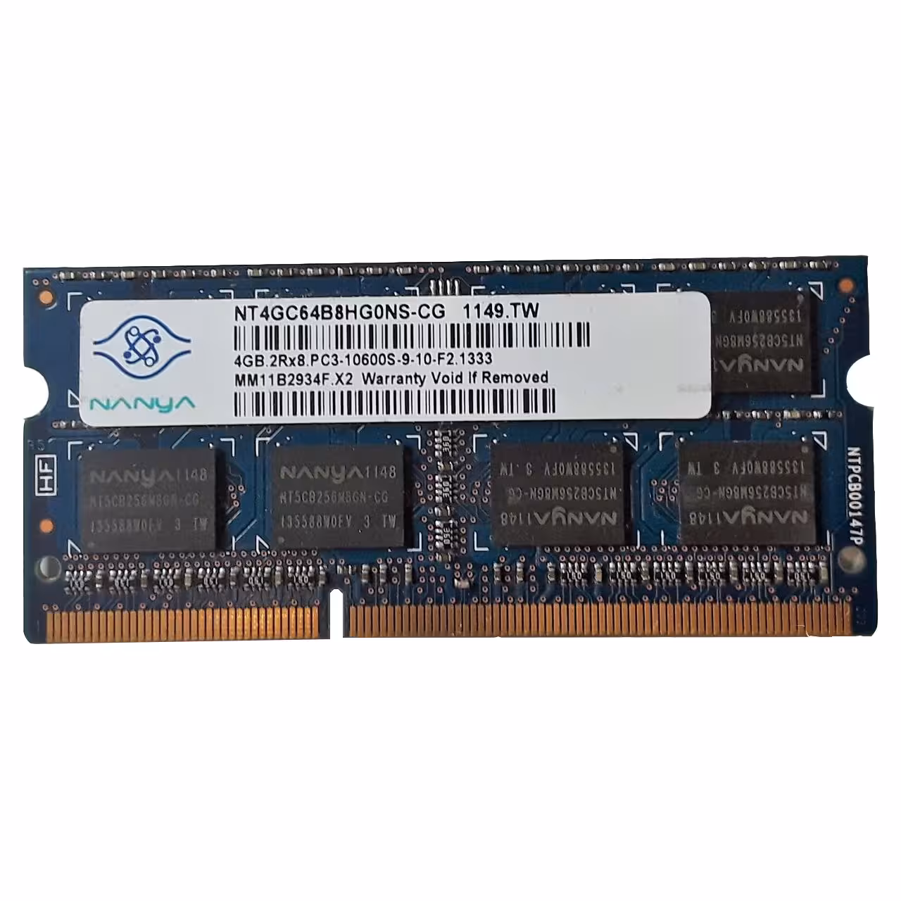 رم لپ تاپ نانیا مدل 1333 DDR3 PC3 10600s MHz ظرفیت 4گیگابایت