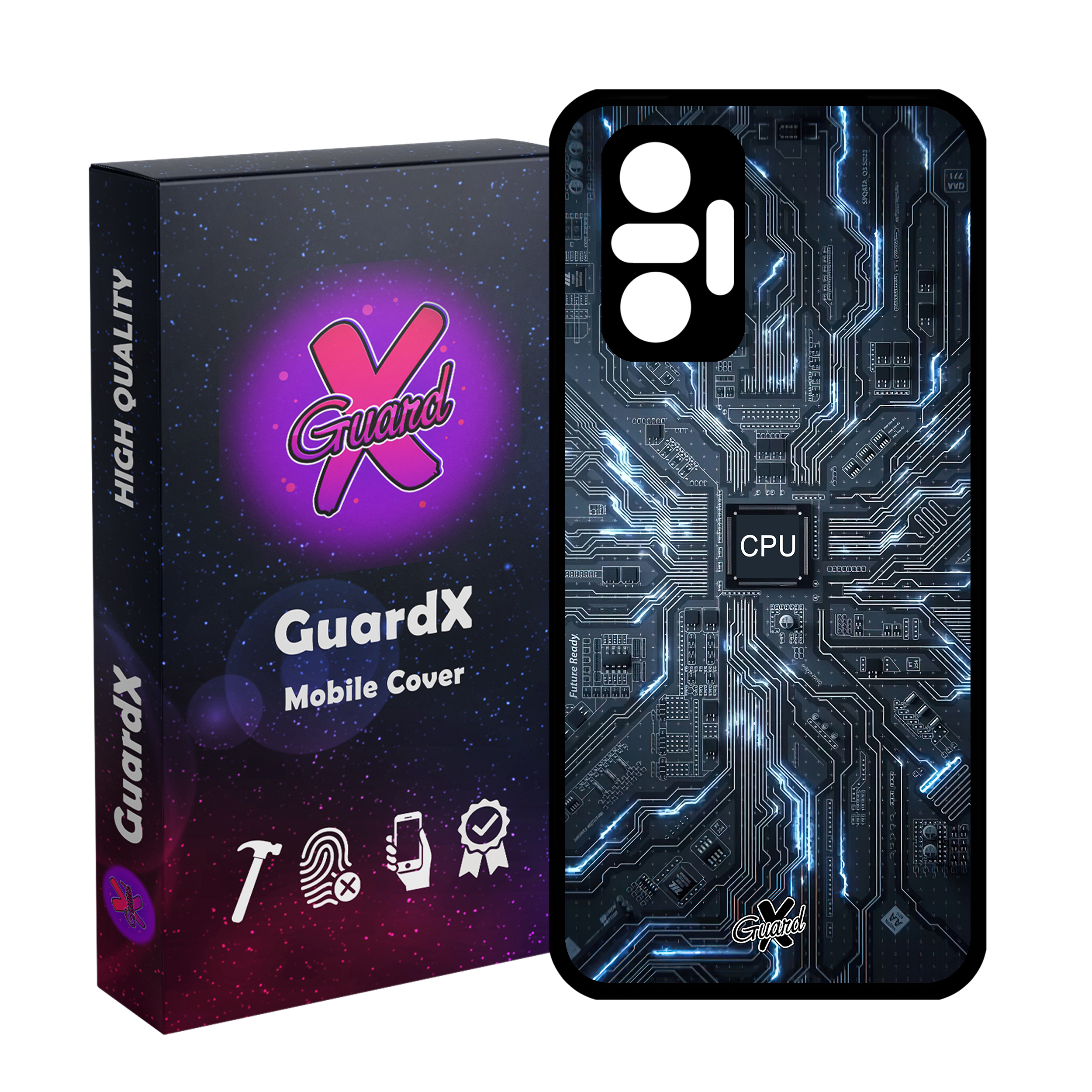 کاور گارد ایکس طرح CPU مدل Glass10504 مناسب برای گوشی موبایل شیائومی Redmi Note 10 Pro/Note 10 Pro Max