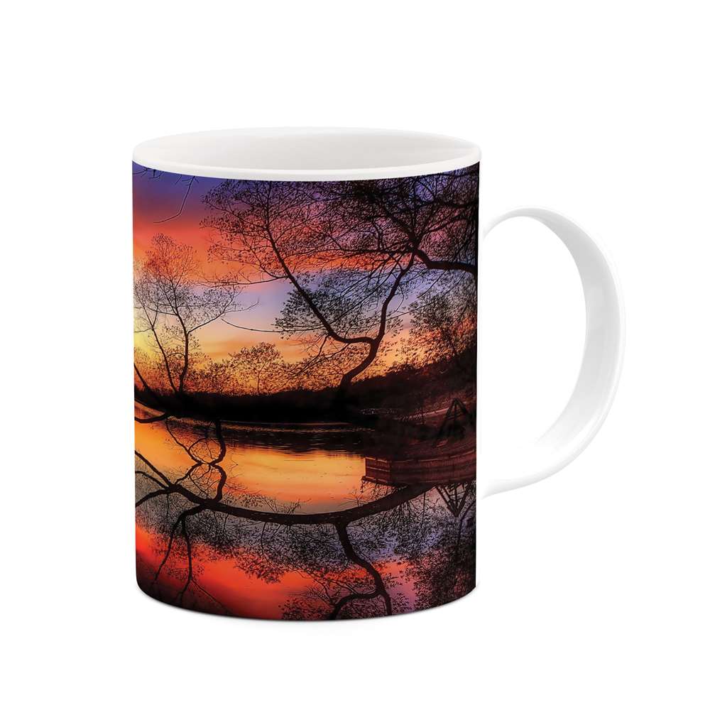 ماگ طرح غروب پاییز مدل mug03912