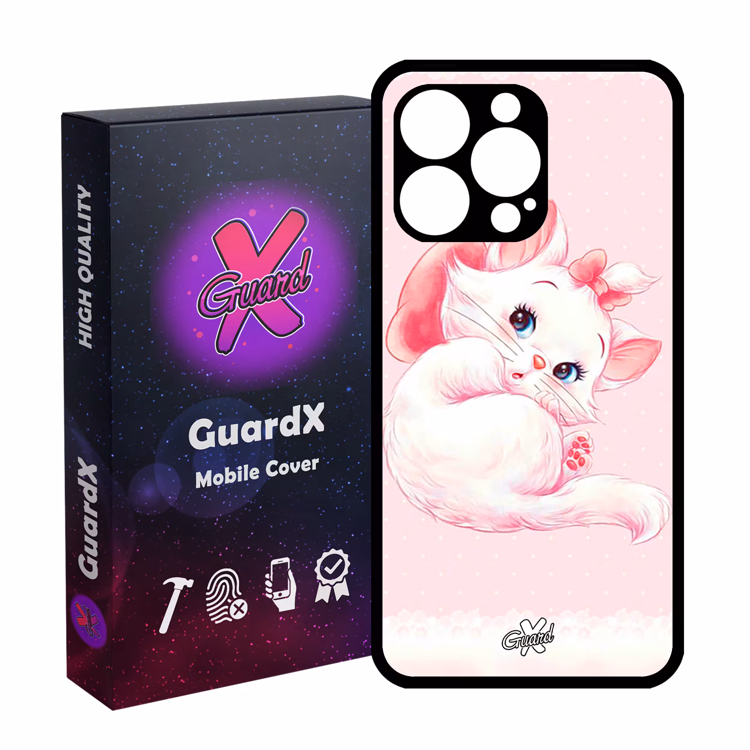 کاور گارد ایکس طرح Cat مدل Glass10219 مناسب برای گوشی موبایل اپل iPhone 13 Pro