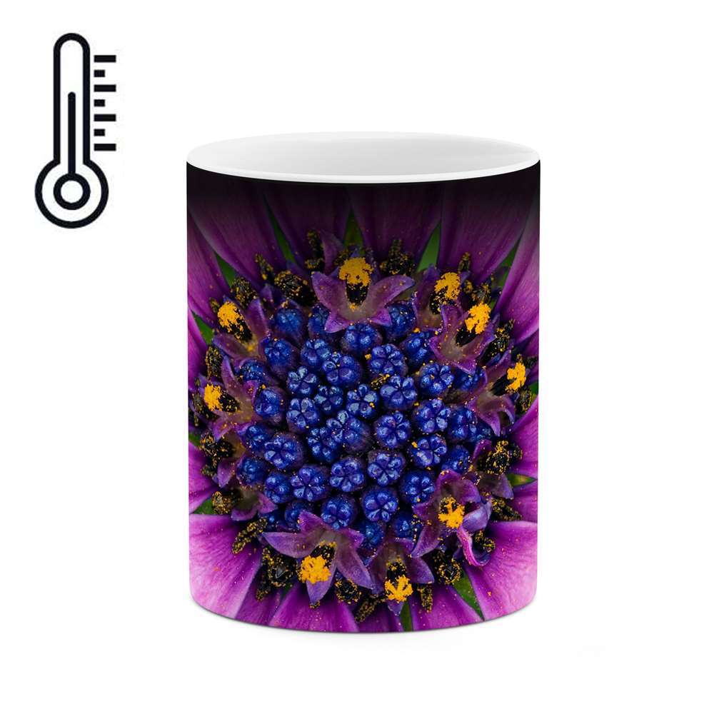 ماگ حرارتی طرح گل مدل mgh12043