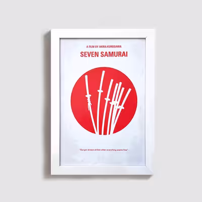 تابلو طرح فیلم هفت سامورایی seven samurai W014