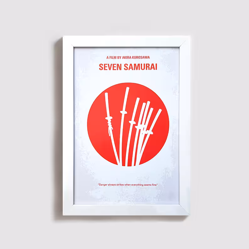 تابلو طرح فیلم هفت سامورایی seven samurai W014