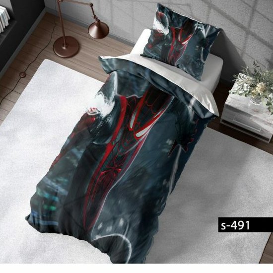 روتختی یک نفره پسرانه ،مرد عنکبوتی ،سه بعدی،جنس میکروتترون ، مناسب کودک و نوجوان ،برای تخت90