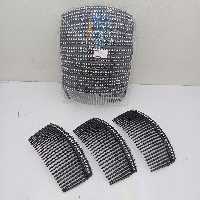 شانه زلفی مشکی نگین دار معمولی