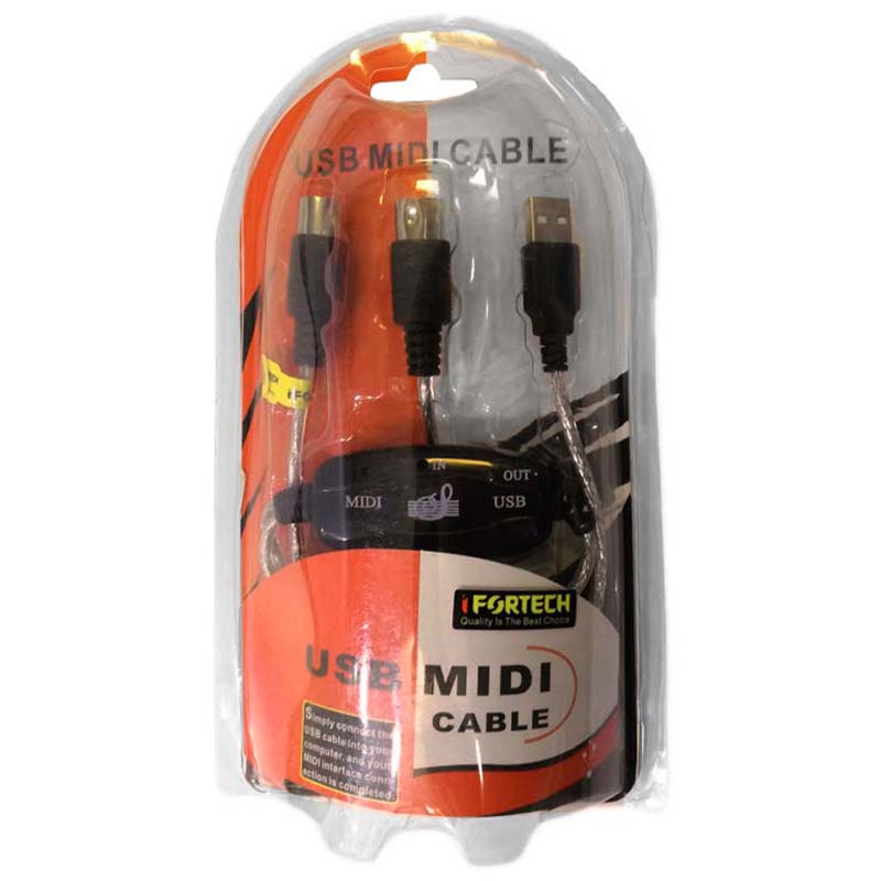 کابل تبدیل USB TO MIDI شیلد دار