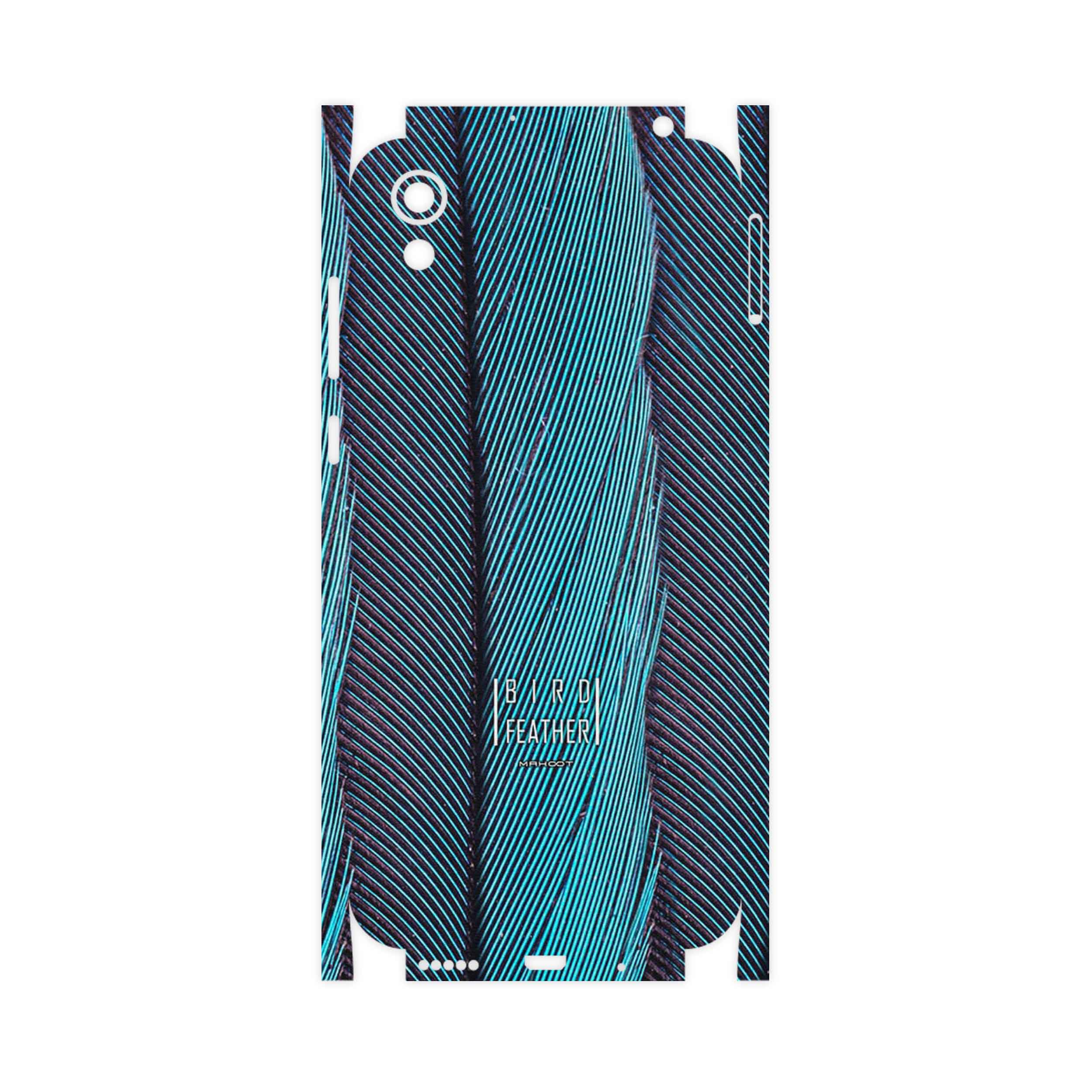 برچسب پوششی ماهوت مدل Turquoise feathers-FullSkin مناسب برای گوشی موبایل آنر 8S