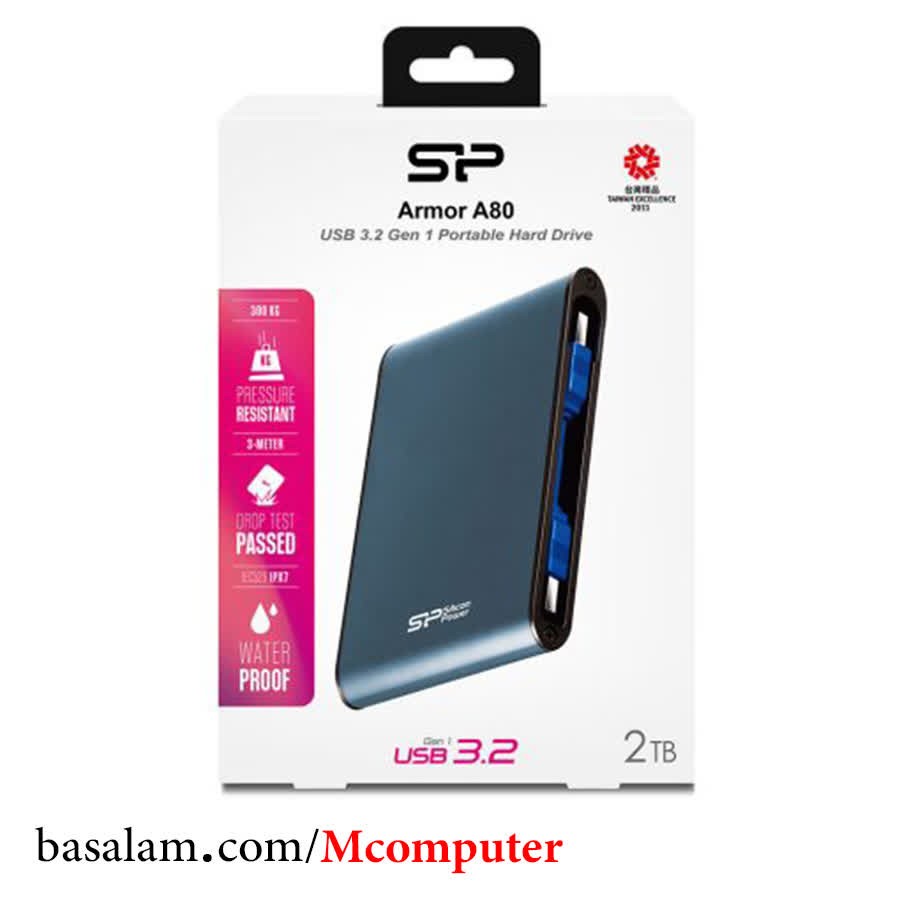 هارد اکسترنال سیلیکون پاور مدل Armor A80 ظرفیت 2 ترابایت با ارسال رایگان
