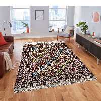 فرش دستباف دو و نیم متری طرح خشتی مدل AA