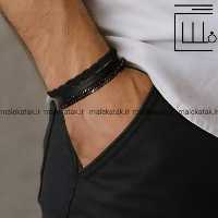 دستبند چرمی متین