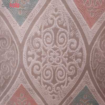 فرش ماشینی زمرد مشهد طرح HA14 زمینه کرم قهوه ای