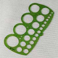 خطکش شابلون دایره فابل