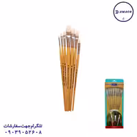 قلم مو دسته کرم سایز ست 7 عددی 1384 رهاورد