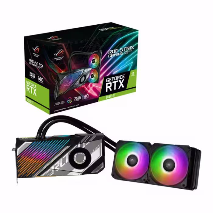 کارت گرافیک ایسوس ROG Strix LC GeForce RTX 3090 Ti 24GB