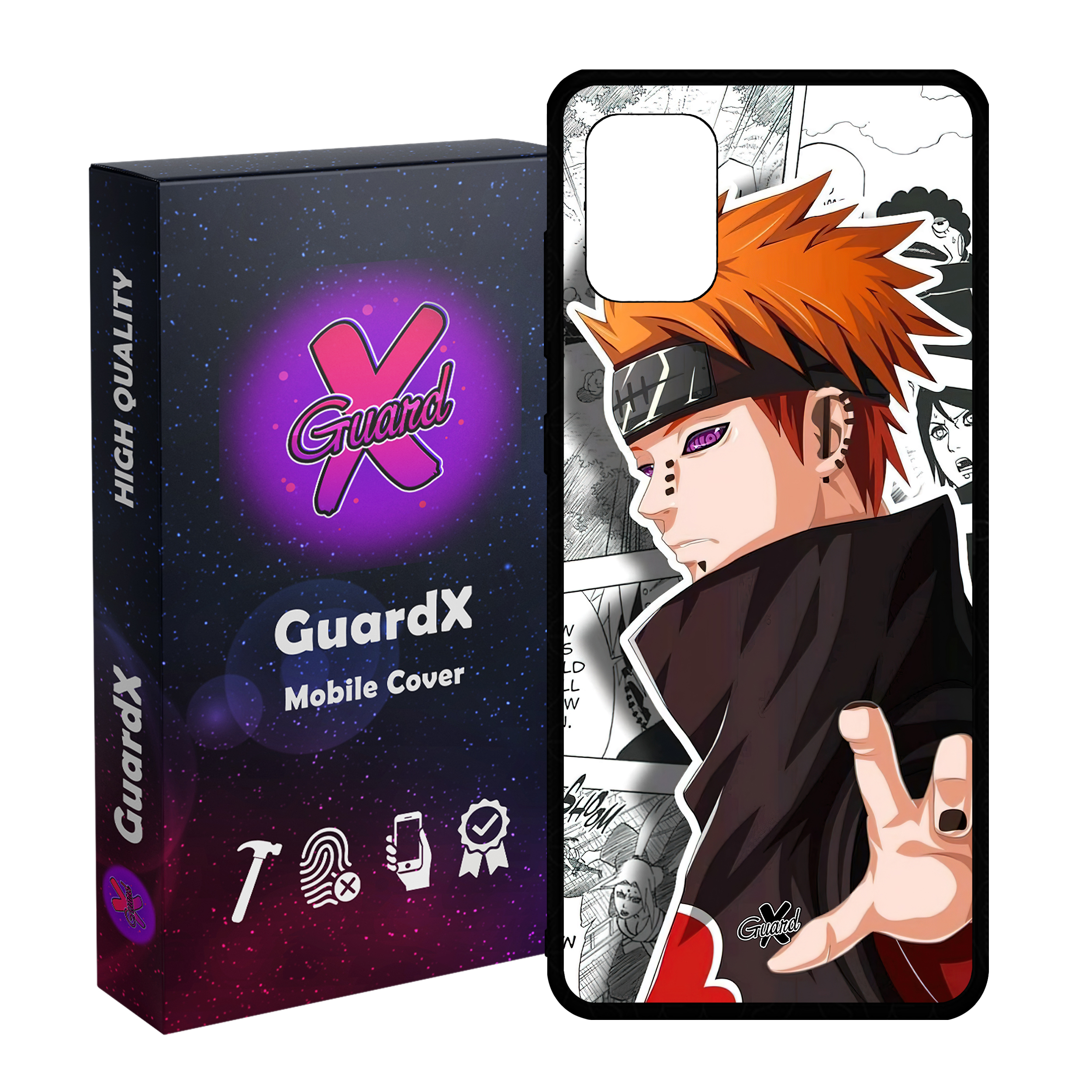 کاور گارد ایکس طرح Naruto Anime مدل Glass10554 مناسب برای گوشی موبایل سامسونگ Galaxy A51 4G