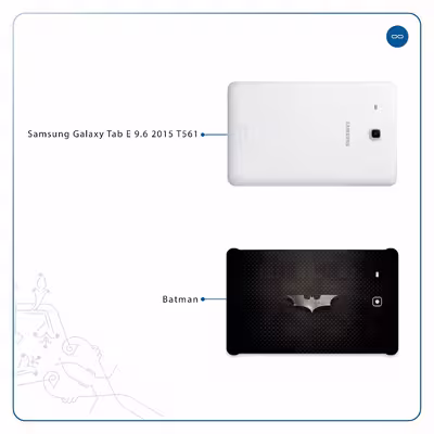 برچسب پوششی ماهوت مدل Batman مناسب برای تبلت سامسونگ Galaxy Tab E 9.6 2015 T561