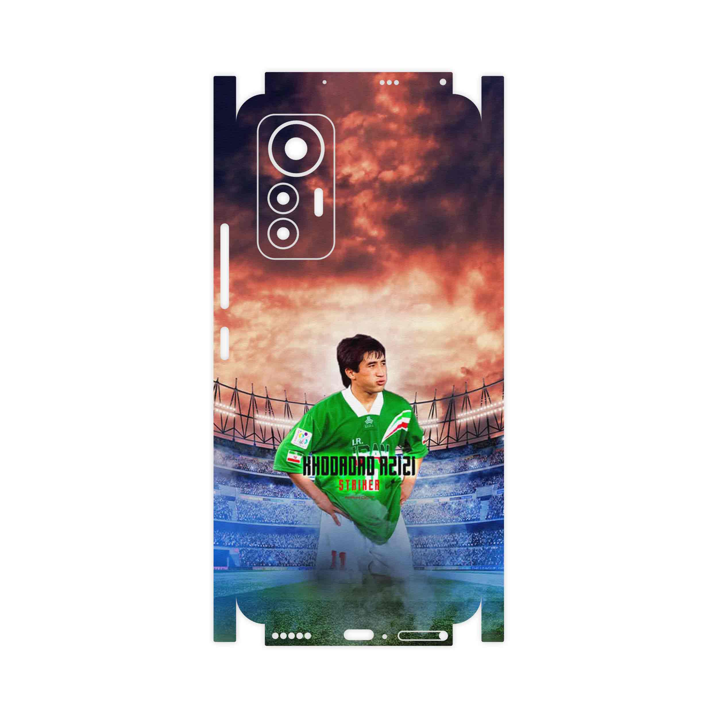 برچسب پوششی ماهوت مدل Khodadad Azizi-FullSkin مناسب برای گوشی موبایل شیائومی 12 Lite