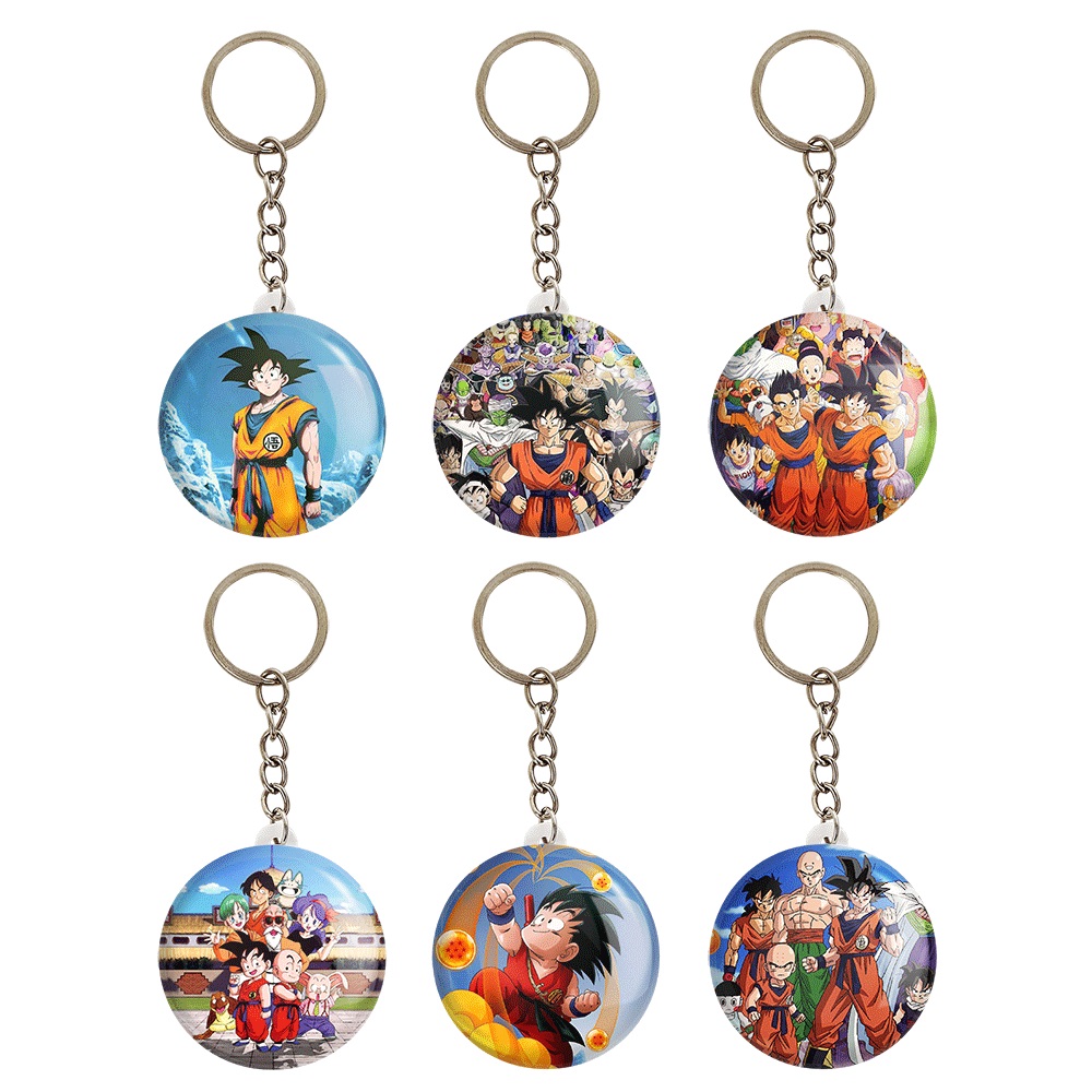 جاکلیدی خندالو مدل انیمه دراگون بال کد 330A مجموعه 6 عددی