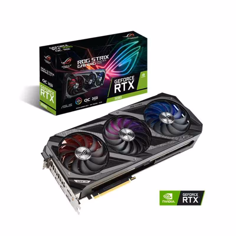 خرید کارت گرافیک ASUS ROG STRIX RTX 3090 O24G GAMING با بهترین قیمت
