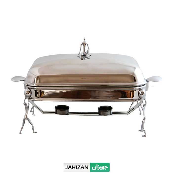 سوفله خوری استیل طرح آدمک سایز مستطیل متوسط کد 3001