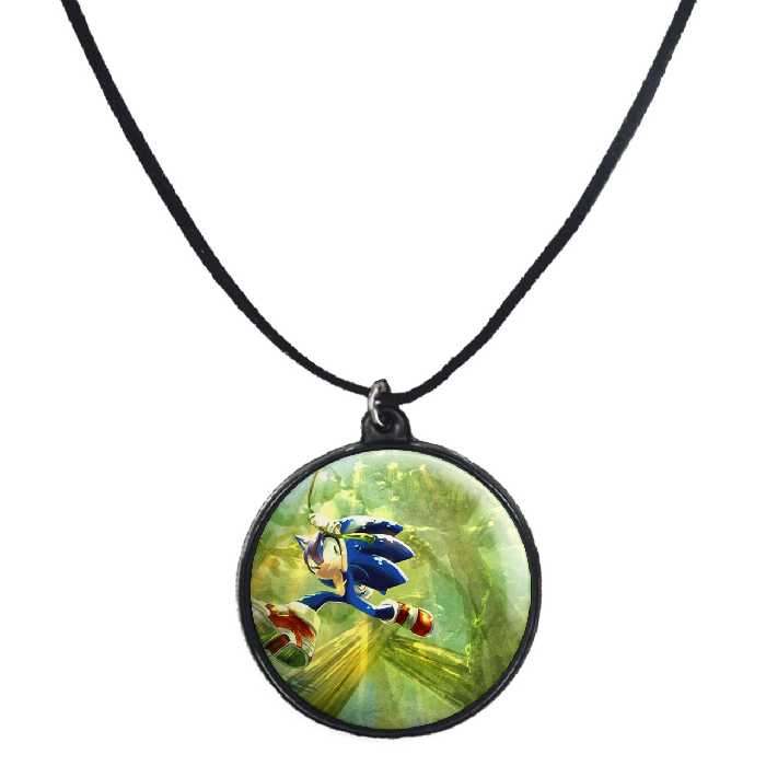 گردنبند پرمانه طرح سونیک کد pmb.15039 مدل دو طرفه