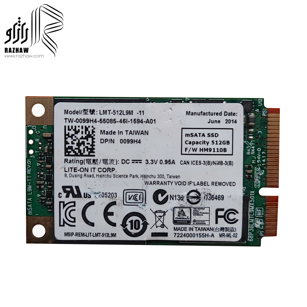 حافظه ssd m-sata برند توشیبا مدل THNSNJ ظرفیت 512 گیگابایت