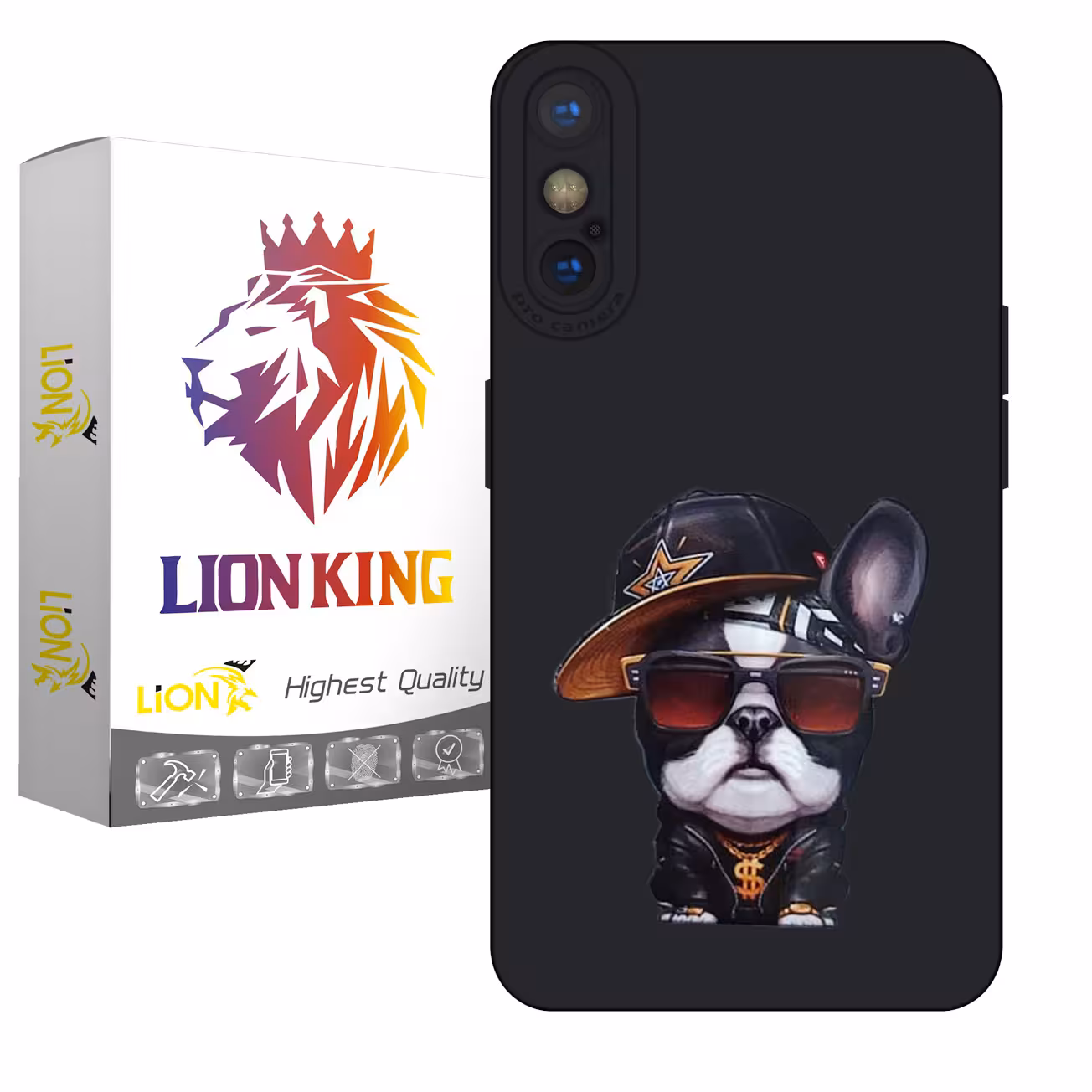 کاور لاین کینگ مدل بولداگ مناسب برای گوشی موبایل اپل iPhone X Xs